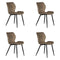 PoleWolf - Lupo chair - Velvet - Sand White - Set of 4