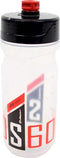 Polisport bidon S600ml transparant/zwart/rood