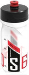 Polisport bidon S600ml transparant/zwart/rood