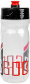 Polisport bidon S600ml transparant/zwart/rood