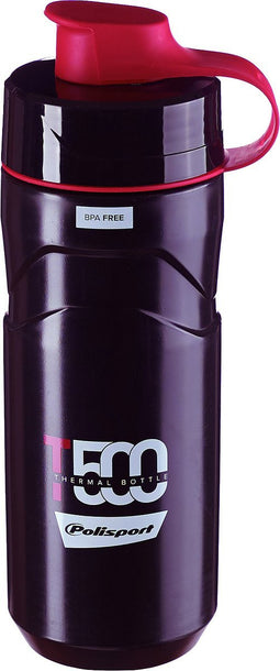 Polisport Bidon Thermal T500 500 Ml Polypropyleen Zwart/rood