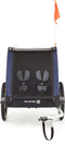 Polisport Kindertrailer met wandelkit grijs/blauw