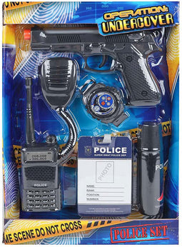 Politie Speelset met Pistool, 5dlg.