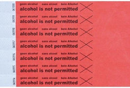Polsbandje CombiCraft alcohol not permitted rood