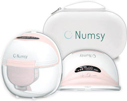 Numsy Elektrische Draadloze Borstkolf - Handsfree - Dubbele Borstkolf - BPA Vrij - Nude Roze