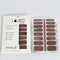 LAUED Nagelstickers - Nail Wraps - 16 Extreem Dunne Nagellak Stickers - Manicure Nail Art Folie - Mocha Shake