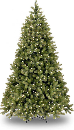 Poly Bayberry Hinged verlichte kunstkerstboom - 228 cm - Groen - Ø150 cm - 1867 tips - 600 ledlampjes (warm wit) - Metalen voet