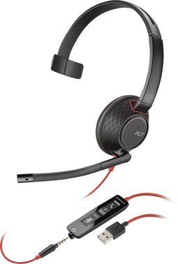 Poly Blackwire 5210, monauraal, USB-A (Zwart)