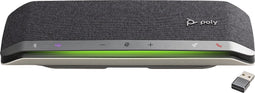 POLY Sync 40+ Microsoft Teams Certified USB-A USB-C Speakerphone +BT700 USB-A Adapter luidspreker telefoon Mobiele telefoon/PC USB/Bluetooth Zwart, Zilver