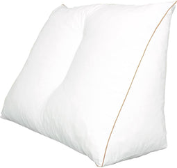 Polydaun bedzitkussen - leeskussen - inclusief sloop antraciet - 65 x 30 x 50 cm