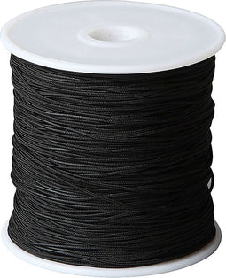 Polyester koord, dikte 1 mm, 50 m, zwart