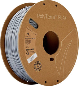 Polymaker PM70947 Regular Filament PLA+ Gering kunststofgehalte, Hoge stijfheid 1.75 mm 1000 g Grijs PolyTerra™ 1 stuk(