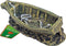 Polyresin ornament roeiboot 18x6,5x4,5 cm Gebr de Boon