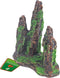 Polyresin ornament rotszuilen met mos 15 cm