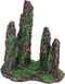 Polyresin ornament rotszuilen met mos 15 cm