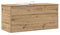 vidaXL - Opbergbank - met - Deksel - Artisan - Eiken - 100x42x46 - cm - Engineered - Hout