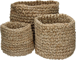 pomax nourio jute manden set van 3