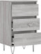 vidaXL - Dressoir - 40x35x70 - cm - bewerkt - hout - grijs - sonoma