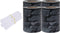 vidaXL - Tuinschermen - 4 - st - 35x0,19 - m - PVC - grijs