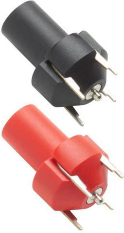 Pomona Electronics 73096-2 Inline 4mm-veiligheidsbus voor PCB Rood
