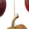 Pompoen kersthanger - 10.5x10.5x10 cm