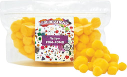Pompons | Geel | 20/25/30 mm | 100 stuks