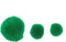 Pompons | Groen | 20/25/30 mm | 100 stuks