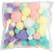Pompons knutsel set - 62 grams - pastel kleuren mix - 15-40 mm - hobby/knutsel materialen