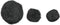 Pompons | Zwart | 20/25/30 mm | 100 stuks