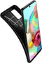 Spigen Rugged Armor - Back Cover - TPU - Samsung Galaxy A71 - Schokbestendig - Zwart