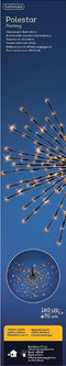 Poolster kerstverlichting met 160 LED lampjes - Ø 70 cm - Ook geschikt voor buiten - lichtkleur: Warm Wit - met stekker -Kerstdecoratie