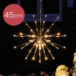 Poolster zilver met 72 micro LED lampjes - Ø 45CM