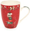 Kerstmokken in cadeau verpakking - 6 soorten - 1 stuks - Nuvole di Stoffa ruit met wit
