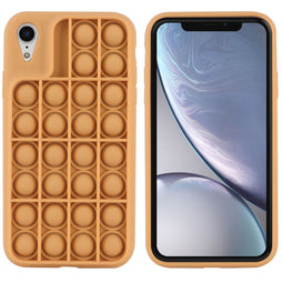 Pop It Fidget Toy - Pop It hoesje voor de iPhone Xr - Goud