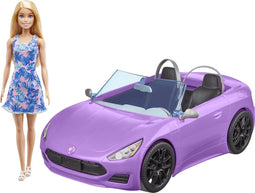 Pop Mattel Barbie And Her Purple Convertible
