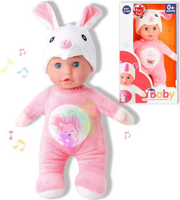 Pop Reig Roze Konijnenvlees Knuffel (30 cm)