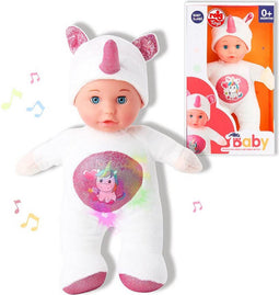 Pop Reig Wit Eenhoorn Knuffel (30 cm)