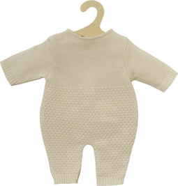 Poppen Brei Overall Ecru, 35-45 cm