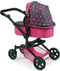 Poppen combi-wagen Mika Stenchen pink, 47-80 cm