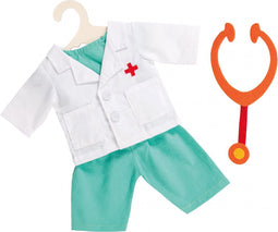 Poppen Doktersoutfit met Stethoscoop, 28-35 cm
