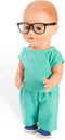 Poppen Doktersoutfit met Stethoscoop, 38-45 cm
