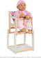 Poppen kinderstoel met tafel (2 in 1)