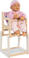 Poppen kinderstoel met tafel (2 in 1)