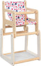 Poppen kinderstoel met tafel (2 in 1)