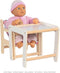 Poppen kinderstoel met tafel (2 in 1)