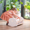 Poppen schommelbed grijs/ wit