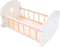 Poppen schommelbed roze/ wit
