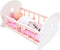 Poppen schommelbed roze/ wit