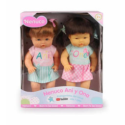 Poppen Set Famosa Ani & Ona 2 Onderdelen 35 cm