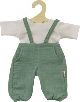 Poppen Tuinbroek Groen, 28-35 cm